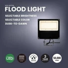 Orein Led Flood Light Dusk-to-dawn Sensor Hardwired Outdoor IP65 14500LM. Fixed Price $75.00.