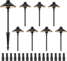 Vevor 8 Pack Low Voltage Landscape Path Lights, 3W 210LM 12V-24VAC/DC Outdoor Le. Fixed Price $111.79.