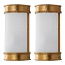 Safavieh Lighting Florence 12" Gold Leaf Wall Sconce Led Set Of LIT4412C. Fixed Price $120.40.