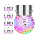 12PACK Outdoor Hanging Solar Lights - Cracked Glass Waterproof L.... Fixed Price $41.29.