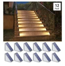 Solar Step Lights Outdoor Waterproof Led Stair Deck Yard Safety Warm White. Fixed Price $79.97.
