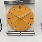 Seth Thomas 11 1/2" Modern Round Wall Clock Light Oak Finish Silver Hands New. Fixed Price $59.96.