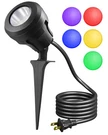 Edishine 120V Spotlight Outdoor, Extra Color Lenses, 4.8W 5000K Plug. Fixed Price $23.99.