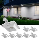 Solar Powered Gutter Lights 12 Led Outdoor Eaves Deck Wall Fence Lamp Waterproof. Fixed Price $47.99.