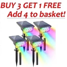 T-sun Solar Spot Lights Outdoor Rgb Color Changing IP65 Post 1PC. Fixed Price $21.99.