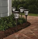 Hampton Bay Solar Outdoor Led Landscape Path Light 10 Lumens BRONZE-8 Pack. Fixed Price $97.95.