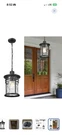Darkaway Outdoor Matte Black Lantern Pendant Ceiling Light E26 Base Glass. Fixed Price $49.50.