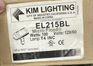 Kim Lighting EL215BL Micro Flood Light. Lamp Not Included. Fixed Price $100.00.