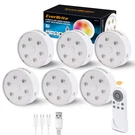 6-PACK Everbrite Puck Lights With Remote, Rechargeable 2000MAH Linked Sensor. Fixed Price $62.99.