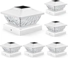 Solar Post Cap Lights Outdoor 6 Pack, 2 Mode Bright Fence White. Fixed Price $52.12.