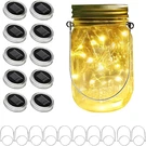 Yiting Upgraded Solar Mason Jar Lid Lights 10 Pack 30 Led Fairy Star Firefly Str. Fixed Price $83.01.