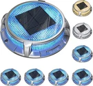 Quntis Solar Deck Lights For Outside, 3 Modes 8 Pack, Colors. Fixed Price $87.97.