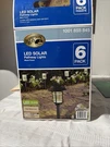 (6) Hampton Bay Solar Outdoor Led Ribbed Lens Landscape Black Pathway Lights. Fixed Price $35.99.