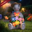 Footreal Solar Garden Outdoor Statues Turtle 4.7X4.1X7.5 Inches, Multicolor. Fixed Price $35.42.