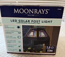 Moonrays 91241 Inglenook Solar Post Cap Deck Light Stained Glass 4X4 Open Box. Fixed Price $34.99.