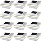 8 Pack Solar Post Cap Lights, Outdoor Decorative Black Shell. Fixed Price $65.59.