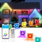 Daybetter 300FT Permanent Outdoor Lights, Rgb Eaves String With 150 Leds,. Fixed Price $130.97.