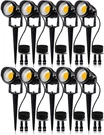 Sunvie 12W Low Voltage Led Landscape 10 Pack With Connector, Black, Clear. Fixed Price $113.58.