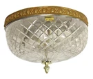 Waldorf Astoria Crystal Flush Mount Pineapple Finial Light Fixture. Fixed Price $1200.00.