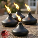 Snogswog Tabletop Torches Set 4 Citronella Outdoor Metal Lanterns Patio Yard. Fixed Price $41.99.