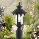Livex Oxford 19" High Textured Black Lantern Outdoor Post Light. Fixed Price $199.96.