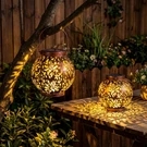 Joiedomi 2 Pack Outdoor Solar Hanging Lantern Lights, Waterproof Bronze. Fixed Price $48.99.