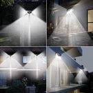 Qunler Outdoor Solar Lights 3 Modes Wireless IP65 Waterproof 2 Packs - Black. Fixed Price $20.83.