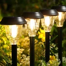 Solar Lights Outdoor Waterproof, 6 Pack Metal Glass Pathway Outd.... Fixed Price $62.12.