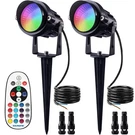 Sunvie 12W Rgb Low Voltage Color Changing Landscape Lights Remote Control Wat.... Fixed Price $42.52.