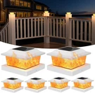 Flyingod Solar Post Cap Lights 6PACK Outdoor Flickering Flame Fit For 3.5X. Fixed Price $40.99.