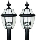 Quoizel NY9043K Newbury 3-LIGHT Outdoor Post Lantern Fixture 2 Pack. Fixed Price $531.18.