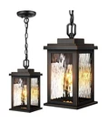 Vianis Outdoor Pendant Fixture, Farmhouse Exterior Hanging Lights With .... Fixed Price $93.32.