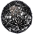 Flowerhouse Glowtheory 18" Solar Lotus Light - Black Outdoor Hanging Cor. Fixed Price $99.99.