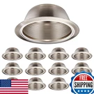 Torchstar 12-PACK 6 Inch Stylish Decor Recessed Light Trim Step Baffle. Fixed Price $99.57.