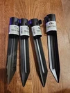 (4) Tiki Torch Stake & Garden Flag Holder Accessory 1-1/4" Diameter Black Metal. Fixed Price $37.99.