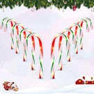 Vcoken 10'' Christmas Candy Cane Lights Outdoor Pathway, Set Of. Fixed Price $80.21.