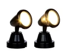 Lemax Round Spot Lights 2PC #44756 General Village Battery Operated 14876 *. Fixed Price $22.95.