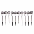 24PC Outdoor Lawn Solar Power Led Garden Landscape Path Lights Stainless Steel. Fixed Price $28.89.