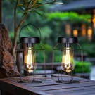 Fanoaulea 2 Pack Solar Lanterns Outdoor With Led Bulbs Hanging Lights Black. Fixed Price $34.52.