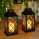 New 2 Pack Take Me Black 14" Solar Lanterns Outdoor Waterproof Garden Led Candle. Fixed Price $60.75.