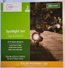 Mainstays Pack Spotlight Set 10FT Beam Distance Solar Powered Led 20 Lumens. Fixed Price $28.99.