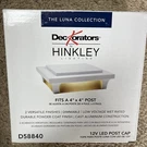 Deckorators Luna 4 In. X White Post Cap. Fixed Price $29.99.