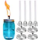Yitee Mason Jar Tabletop Torch KITS,4 Pack Longlife Fiberglass Wicks,stainles.... Fixed Price $28.91.