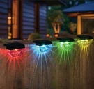Melunar 8 Solar Deck Lights Outdoor, Step Pack, Color Changing. Fixed Price $35.94.