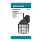 Nuvo 60-3482 Light 14" Outdoor Rustic Bronze Wall Fixture W/ Frosted Glass. Fixed Price $55.19.