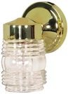 Monument 671190 Outdoor Jelly Jar Wall 4-3/8" X 6-3/4", Polished Brass. Fixed Price $30.99.