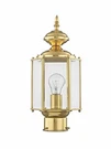 Livex Lighting Lantern 2117-02 Outdoor Post With Clear Beveled Glass Shades, .... Fixed Price $163.82.