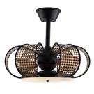 Vintage Mesh 19IN Ceiling Fan Light With Remote 3-COLOR Led 6-SPEED Copper Motor. Fixed Price $104.79.