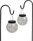Hanging Glass Globe 30 In. H. Solar Stake Light. Fixed Price $54.99.