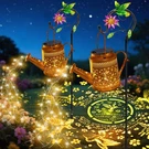 Solar Watering Can Lights 2 Pack Hummingbird Metal Waterproof Garden Vookry Yard. Fixed Price $74.99.